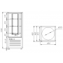 Шкаф среднетемпературный Carboma D4 VM 120-2, R120Cвр 1015-0102, бежево-коричневый Шкаф среднетемпературный Carboma D4 VM 120-2, R120Cвр 1015-0102, бежево-коричневый